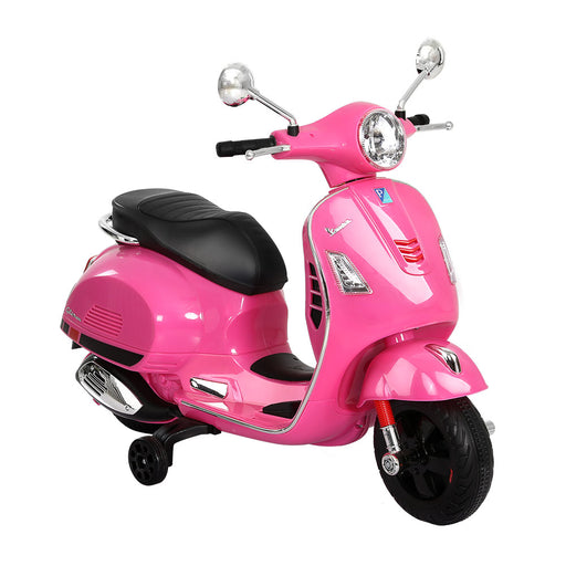 Vespa Licensed Kids Ride On Motorbike Motorcycle | Pink (Limited Edition)
