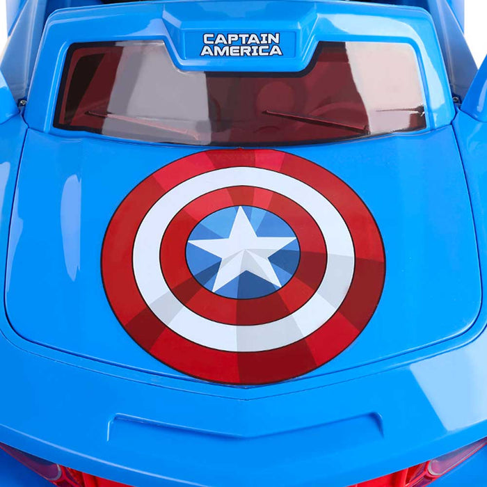 Disney Licensed Avengers Captain America Kids Ride On Car | Red/White/Blue