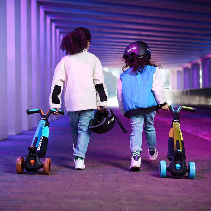 BERG Nexo Scooter Foldable, Portable & Height Adjustable Kids 3 Wheel Scooter | Multi Colours