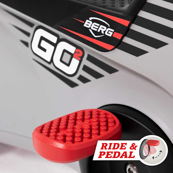Berg Go2 Kids Push & Pedal Powered Go Kart | SparX Red