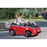 Peg Perego Officially Licensed Fiat 500 Kids Ride On Car | Red/Grey