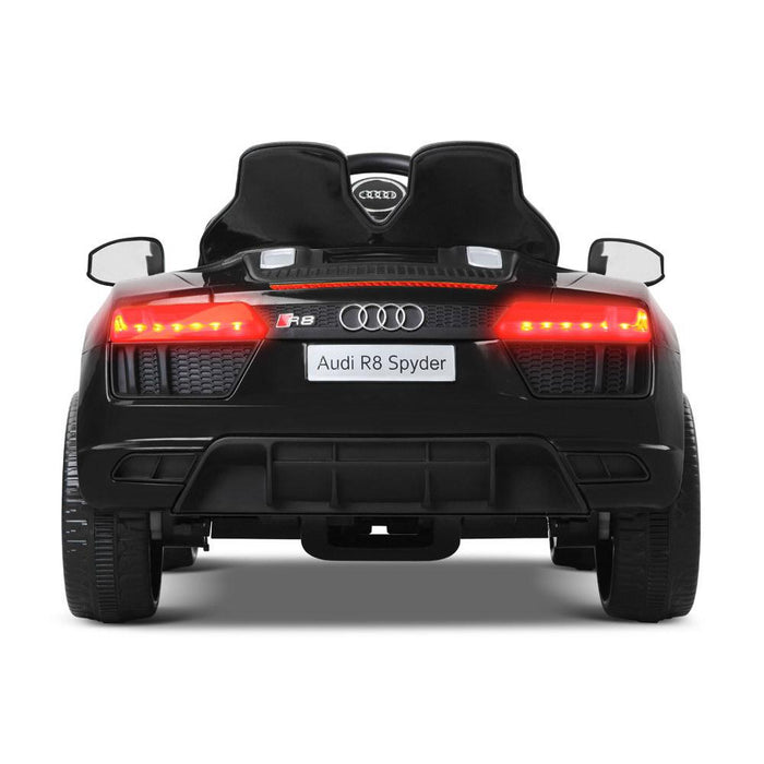Audi R8 Spyder Licensed Kids Ride On Car with Remote Control | Black