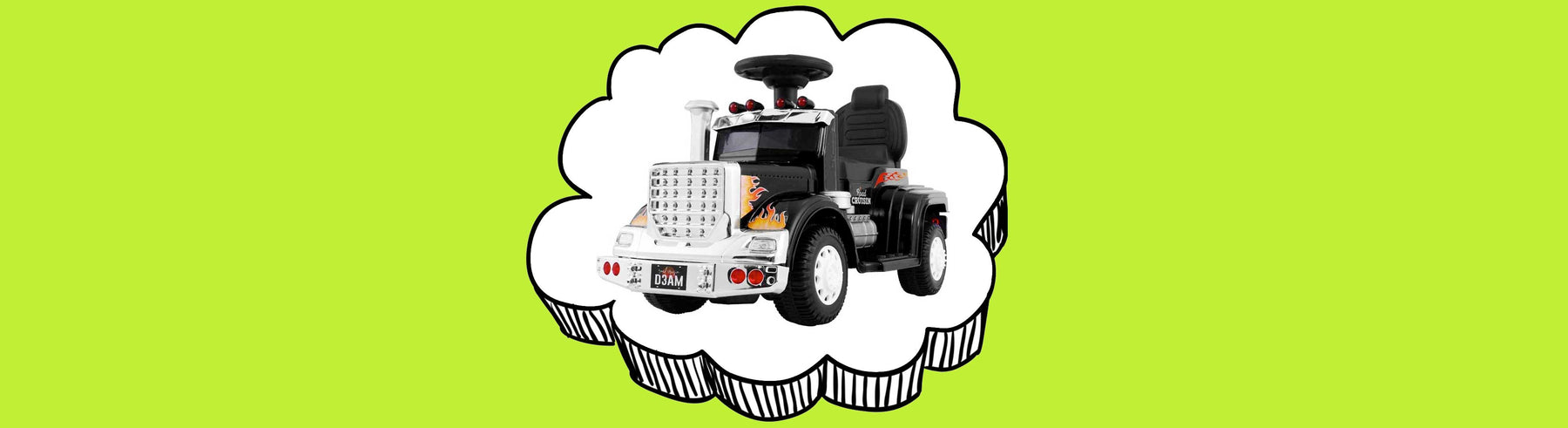 Big Rig Truck Deluxe Kids Ride On Car