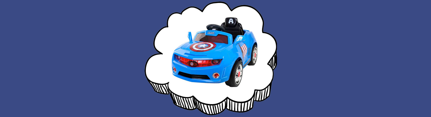 Disney Licensed Avengers Captain America Kids Ride On Car