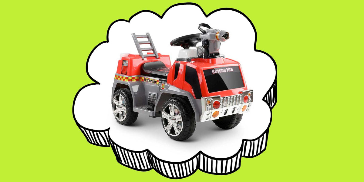 Fire Engine Inspired Kids Ride On Car Firetruck | Fire Engine Red ...