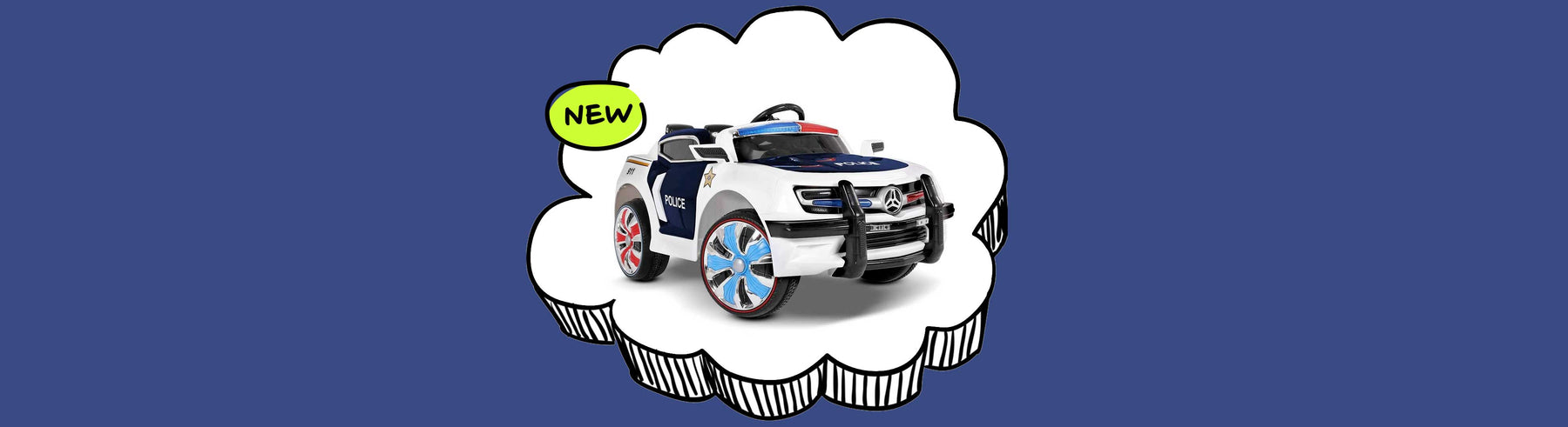 Ford Explorer Police Inspired Kids Ride On Car with Remote Control