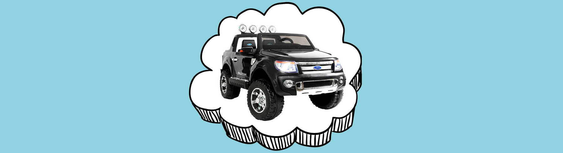 Ford Licensed F150 Ranger Deluxe Kids Ride On Car with Remote Control
