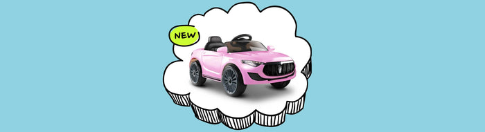 Maserati Inspired Kids Ride On Car_Pink