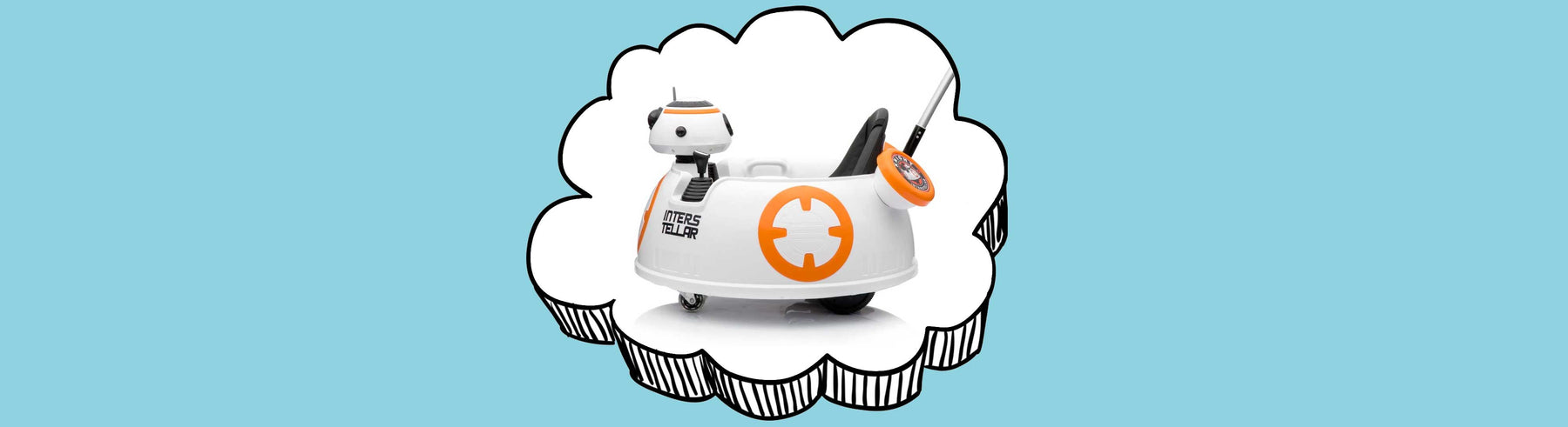 Star Wars BB8 Inspired Kids Ride On Car with Remote Control