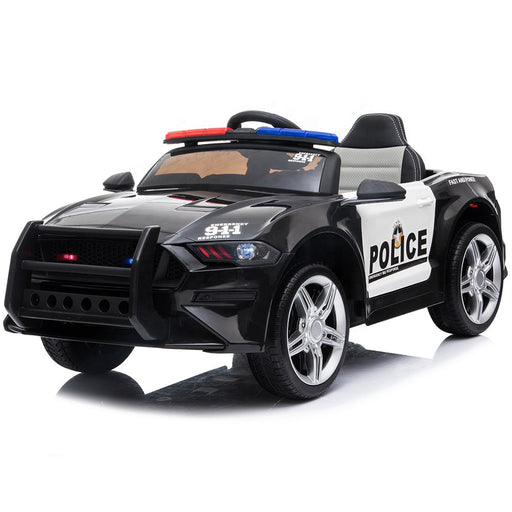 Ford Mustang GT350 Police Inspired Kids Ride On Car | White/Black