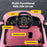 Audi R8 Spyder Licensed Kids Ride On Car with Remote Control Baby Pink