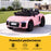 Audi R8 Spyder Licensed Kids Ride On Car with Remote Control Baby Pink