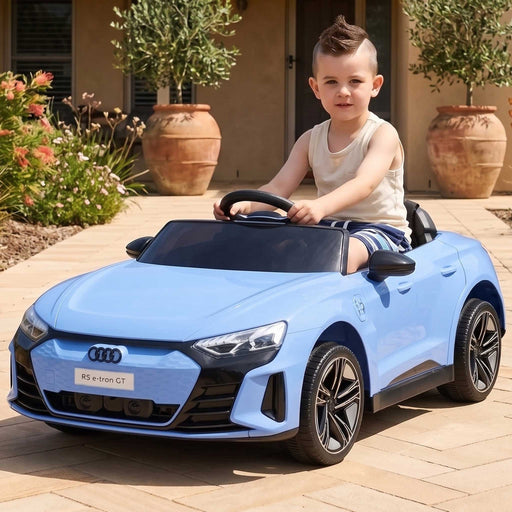 Audi RS E-Tron GT Officially Licensed Kids Ride On Car with Remote Control | Steel Blue