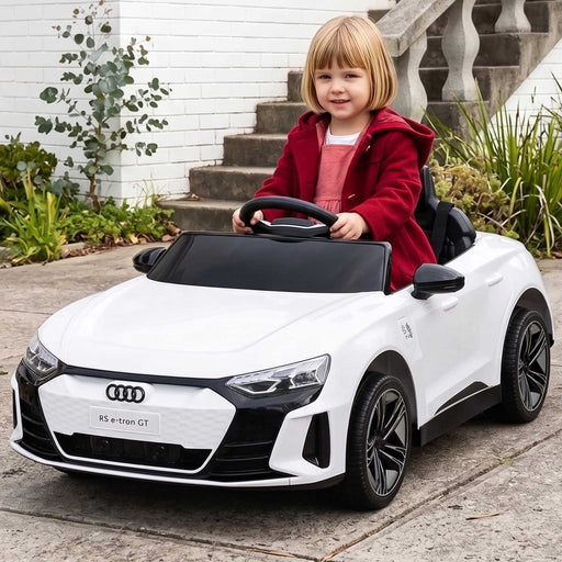 Audi RS E-Tron GT Officially Licensed Kids Ride On Car with Remote Control | White