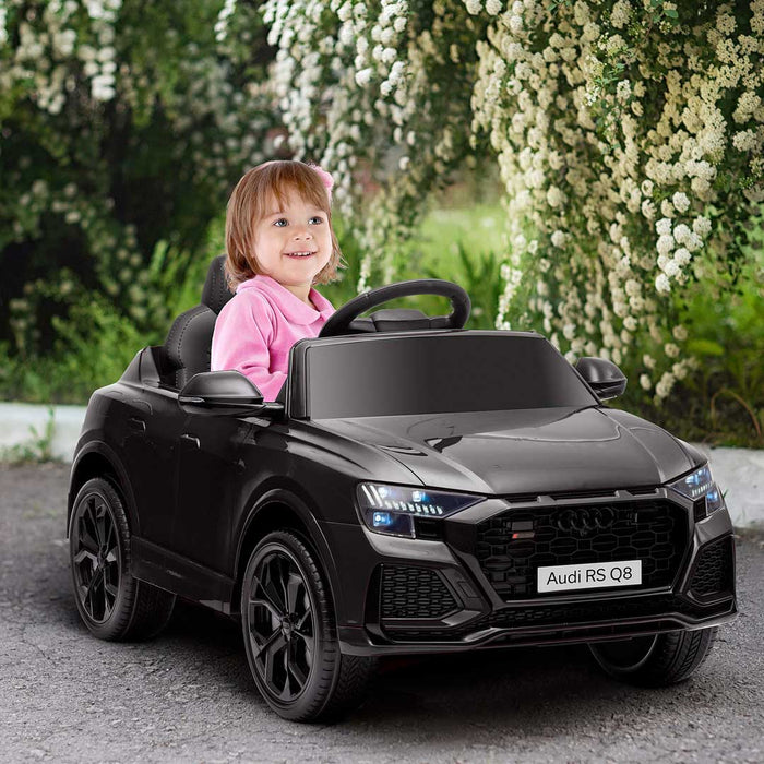 Audi RS Q8 Officially Licensed Kids Ride On Car with Remote Control |  Mythos Black