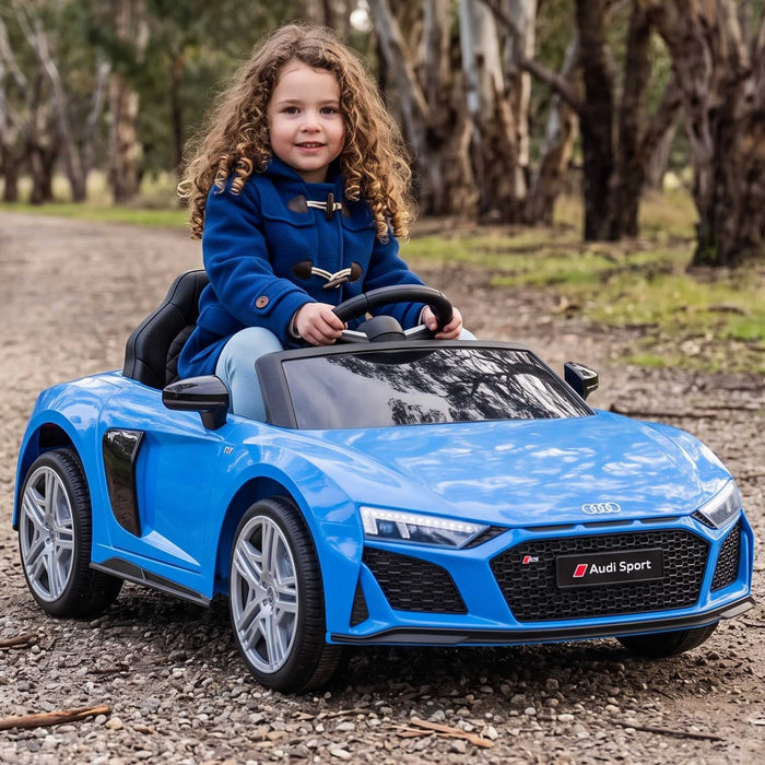 Audi Sport Officially Licensed Kids Ride On Car with Remote Control Deep Sea Blue