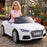 Audi TT S Roadster Licensed Kids Ride On Car White