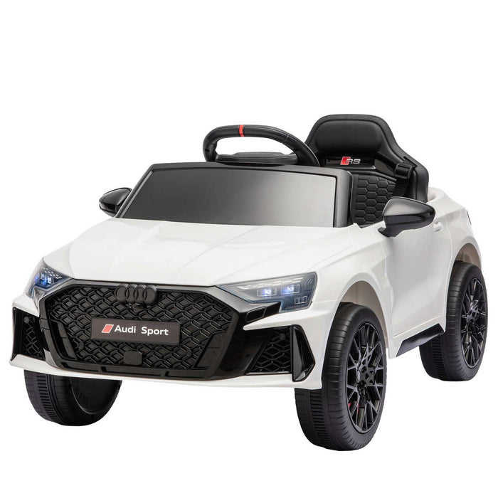 Audi RS3 Licensed Kids Ride On Car with Remote Control Candy White