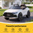 Audi RS3 Licensed Kids Ride On Car with Remote Control Candy White