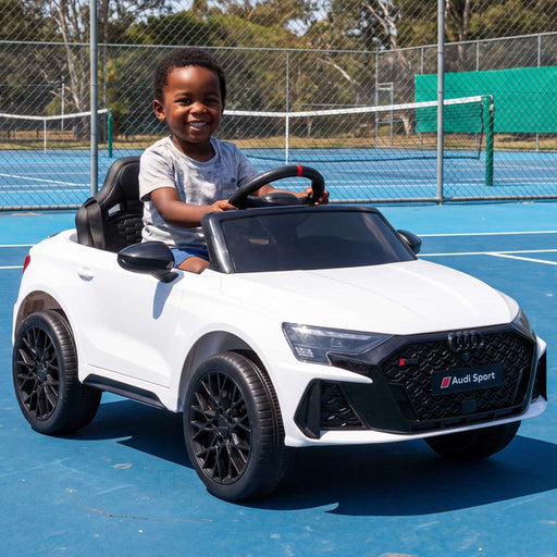 Audi RS3 Licensed Kids Ride On Car with Remote Control Candy White