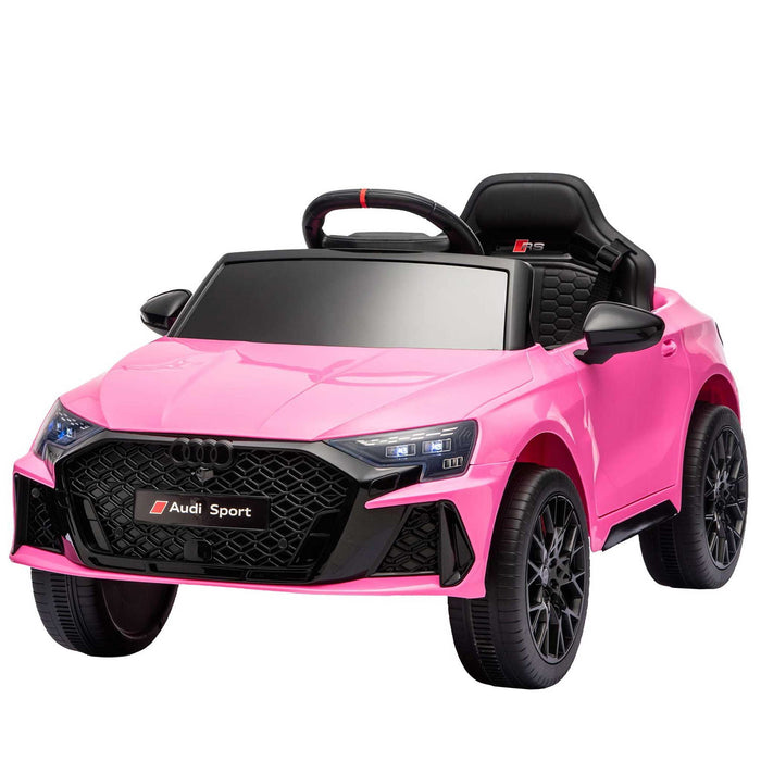 Audi RS3 Licensed Kids Ride On Car with Remote Control Hot Pink