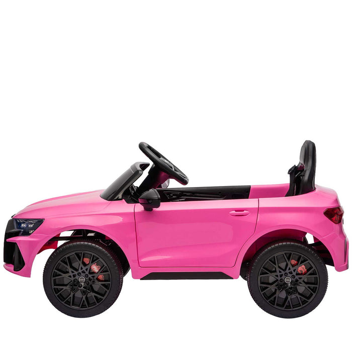Audi RS3 Licensed Kids Ride On Car with Remote Control Hot Pink