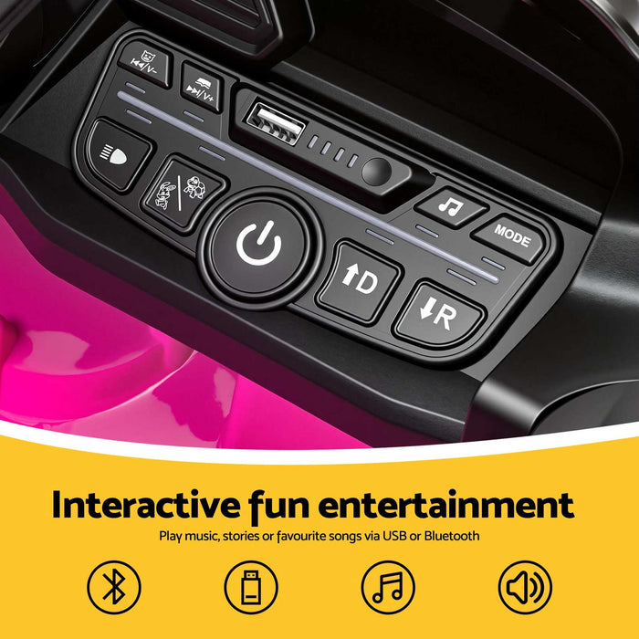 Audi RS3 Licensed Kids Ride On Car with Remote Control Hot Pink
