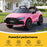 Audi RS3 Licensed Kids Ride On Car with Remote Control Hot Pink