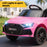 Audi RS3 Licensed Kids Ride On Car with Remote Control Hot Pink