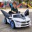 BMW Inspired Kids Ride On Car with Gullwing Doors and Remote Control | White/Blue