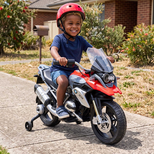 BMW R 1200 GS Licensed Kids Ride On Motorbike Motorcycle | Black/Red