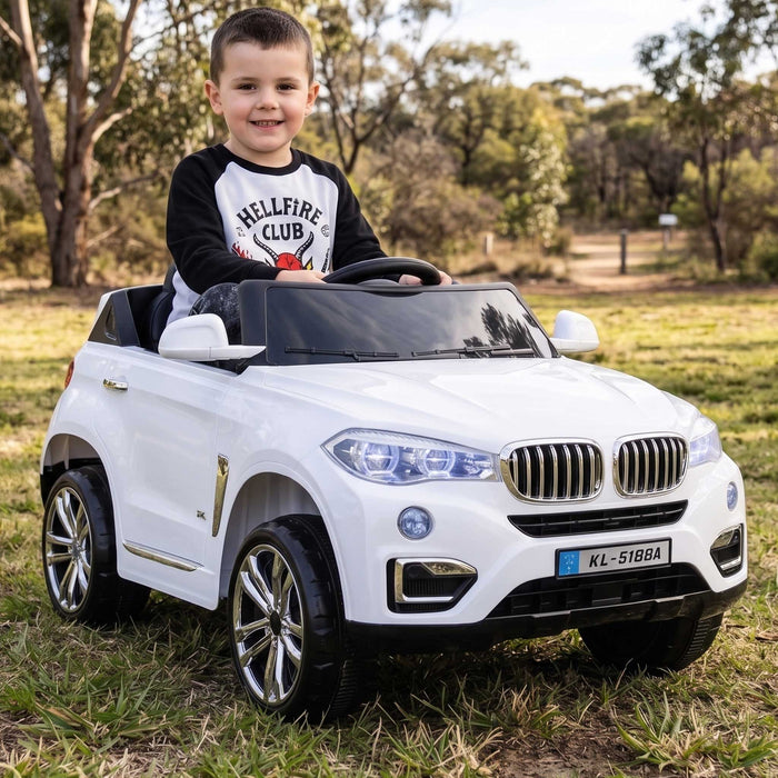 BMW X5 Inspired Kids Ride On SUV with Remote Control | White