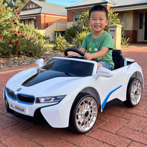 BMW i8 Inspired Kids Ride On Car with Remote Control | White