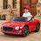 Bentley Inspired Kids Ride On Car with Remote Control | Red