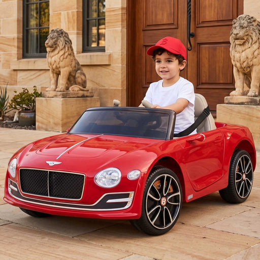 Bentley Inspired Kids Ride On Car with Remote Control | Red