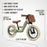 Berg Biky Balance Bike with Detachable Backpack Retro Green