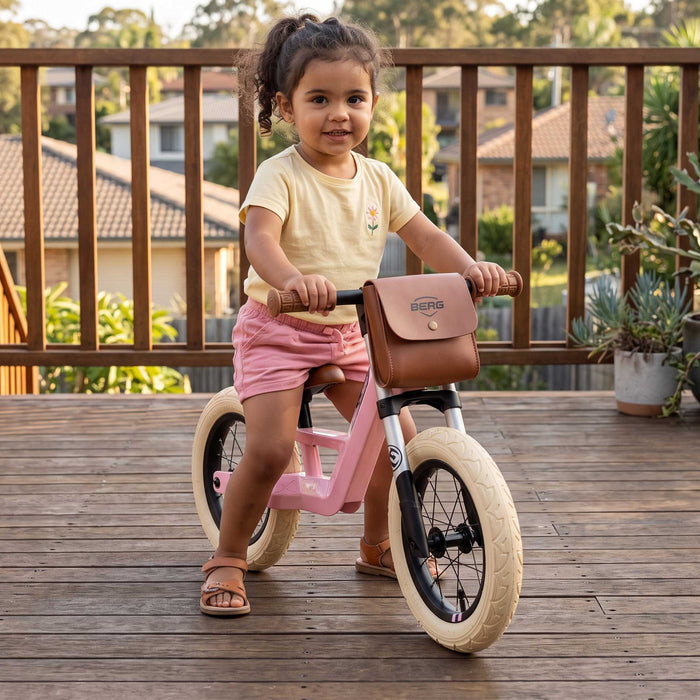 Berg Biky Balance Bike with Detachable Backpack | Retro Pink
