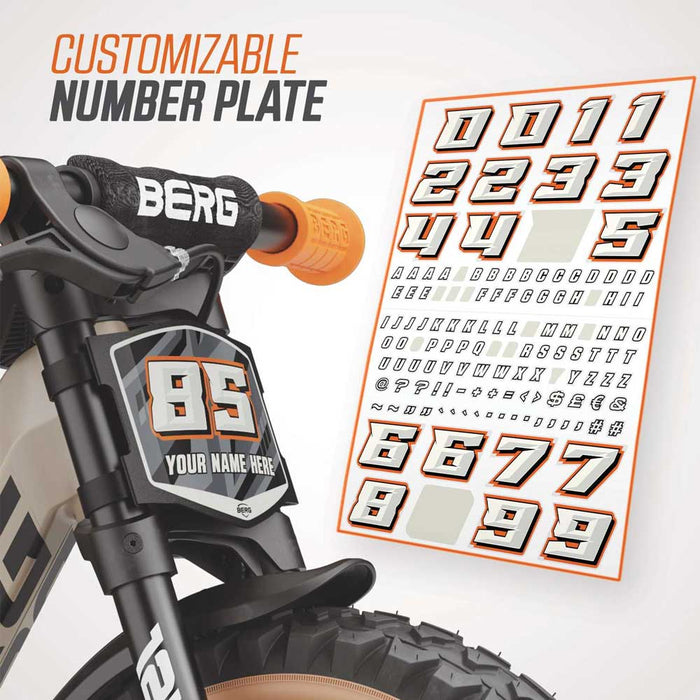 Berg Biky Trail Balance Bike with Handbrake Sand with Orange
