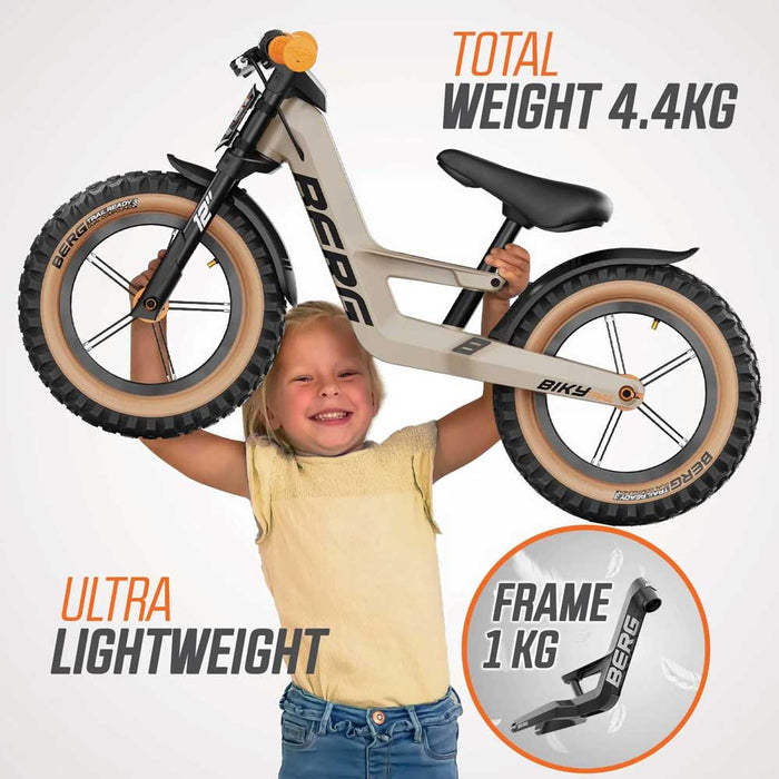 Berg Biky Trail Balance Bike with Handbrake Sand with Orange