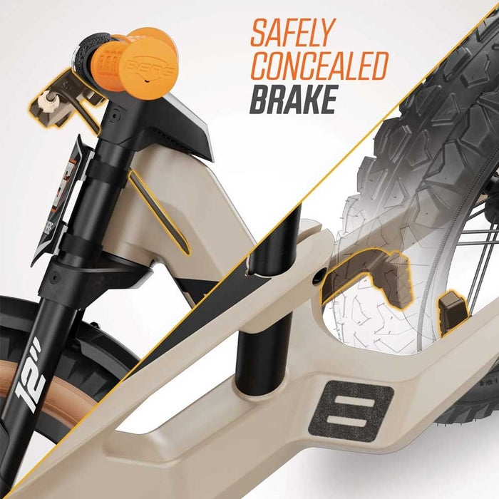 Berg Biky Trail Balance Bike with Handbrake Sand with Orange
