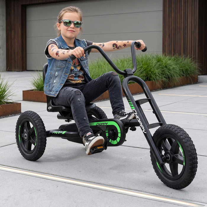 berg buddy pedal kart Berg Buddy Choppy Kids Pedal Powered Go Kart | Metallic Black