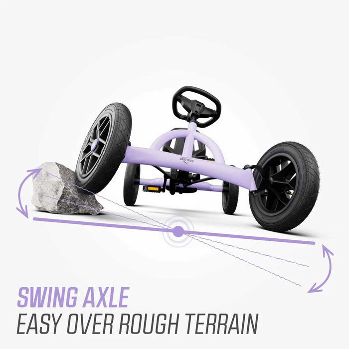 Berg Buddy Kids Pedal Powered Go Kart Pastel Purple