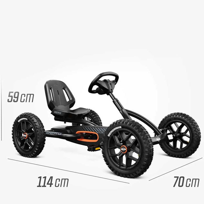 Berg Buddy Kids Pedal Powered Go Kart Shadow Black