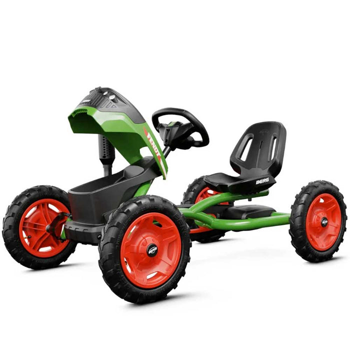 Berg Buddy Officially Licensed Fendt Kids Pedal Powered Go Kart Classic Tractor Green and Red