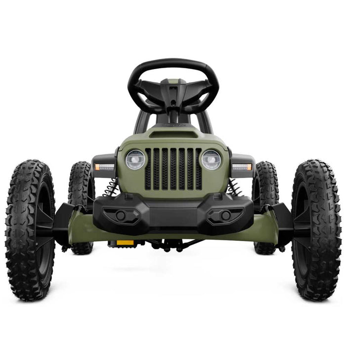 Berg Buddy Officially Licensed JEEP Wrangler Kids Pedal Powered Go Kart | Willys Green