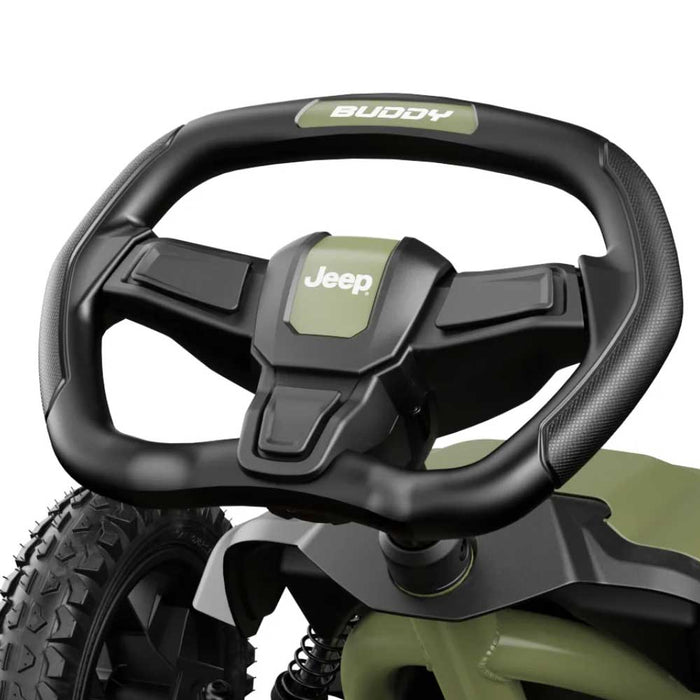 Berg Buddy Officially Licensed JEEP Wrangler Kids Pedal Powered Go Kart | Willys Green