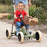 Berg Buzzy 2-in-1 Off Road Kids Push & Pedal Powered Go Kart | Retro Green