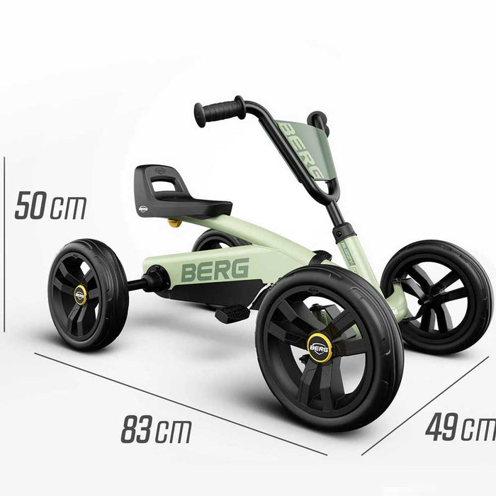 Berg Buzzy Kids Pedal Powered Go Kart Pale Green