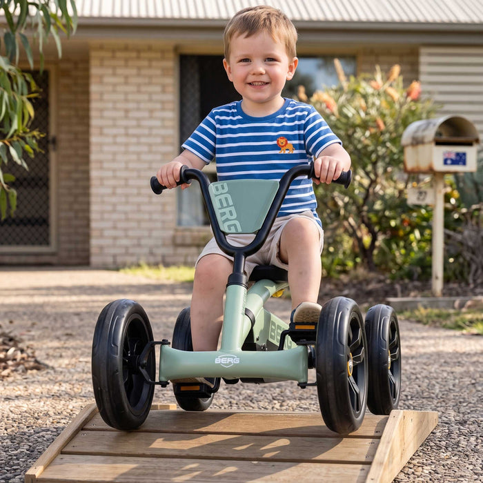Berg Buzzy Kids Pedal Powered Go Kart Pale Green