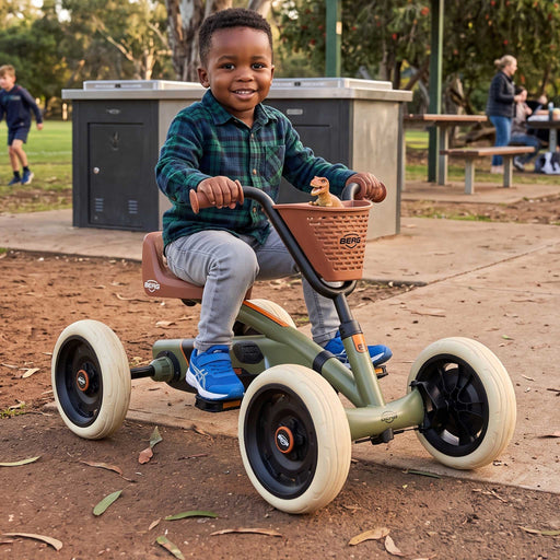 Berg Buzzy Kids Pedal Powered Go Kart Retro Green